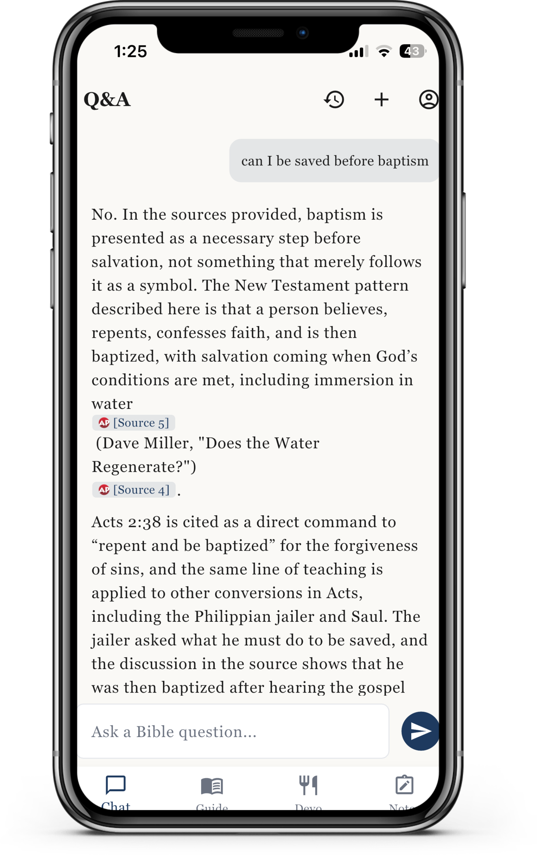 Berean Study on phone